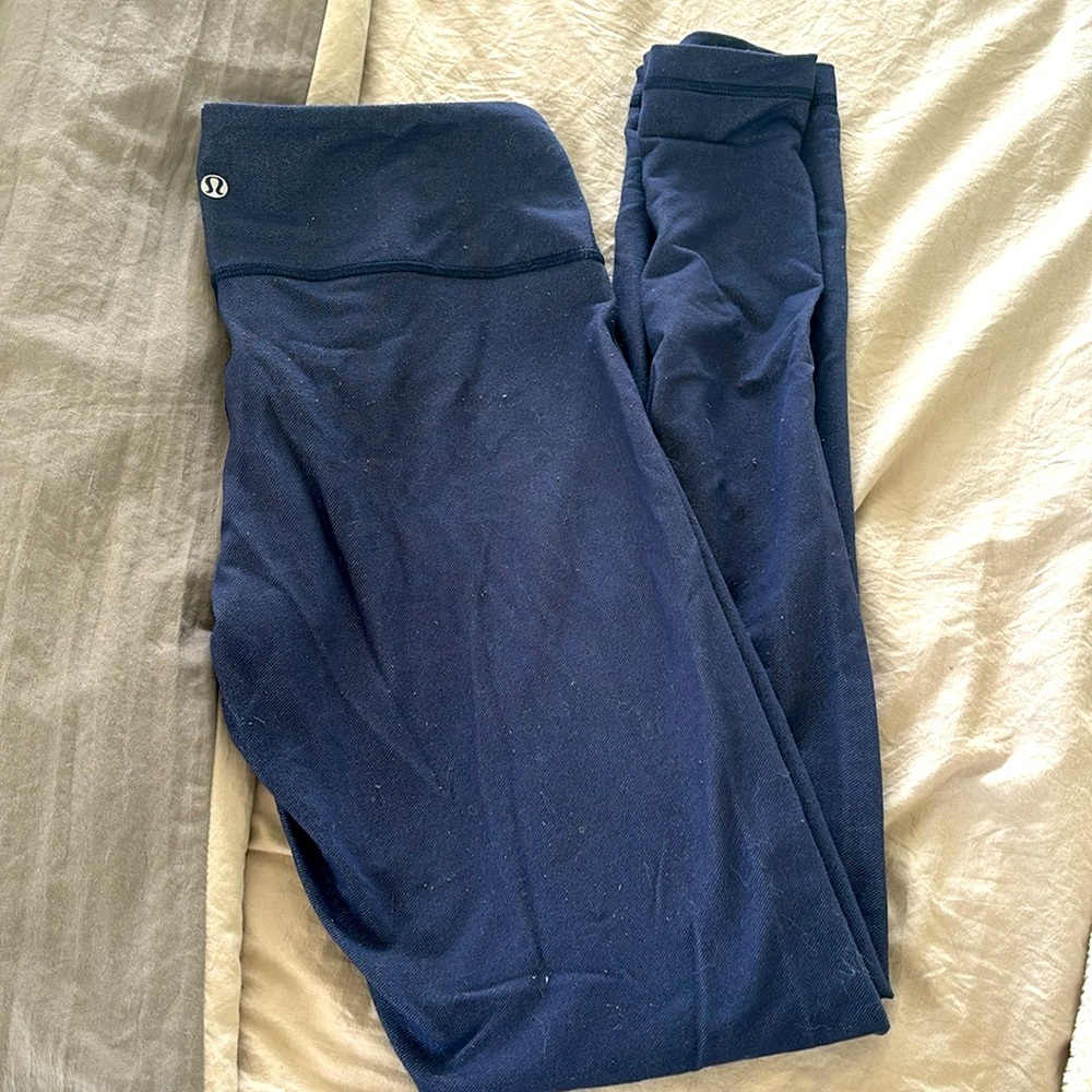 Lululemon leggings Jean/denim color.